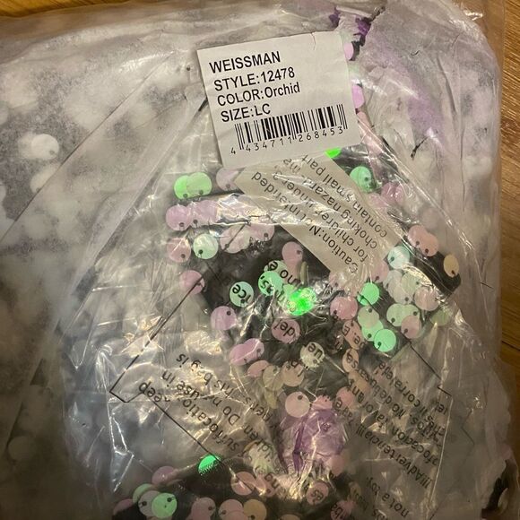 WEISSMAN Dance Costume ballet jazz sequins SET IT OFF 12478 LC child-L, adult -S - Picture 3 of 5